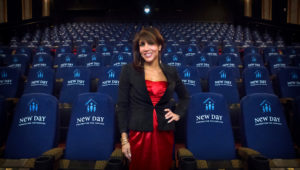 Gina Hoensheid, founder of SeatSational™ at Emagine Theatres Royal Oak for Hallmark movie The Color of Rain (2014)
