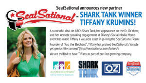 SeatSational™ Is Excited To Welcome Tiffany Krumins, One Of The Biggest Shark Tank Success Stories, As A Partner